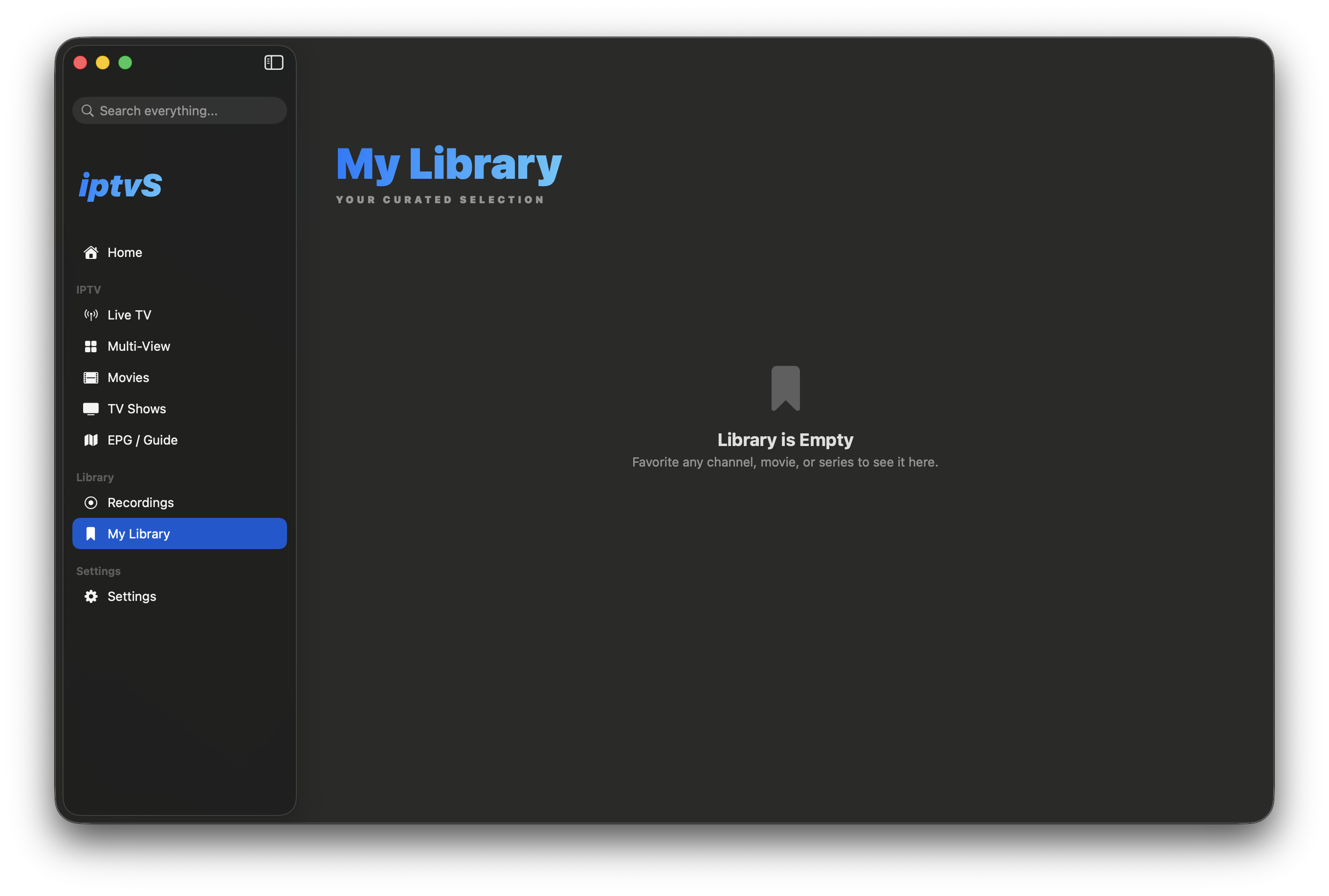 iptvS My Library