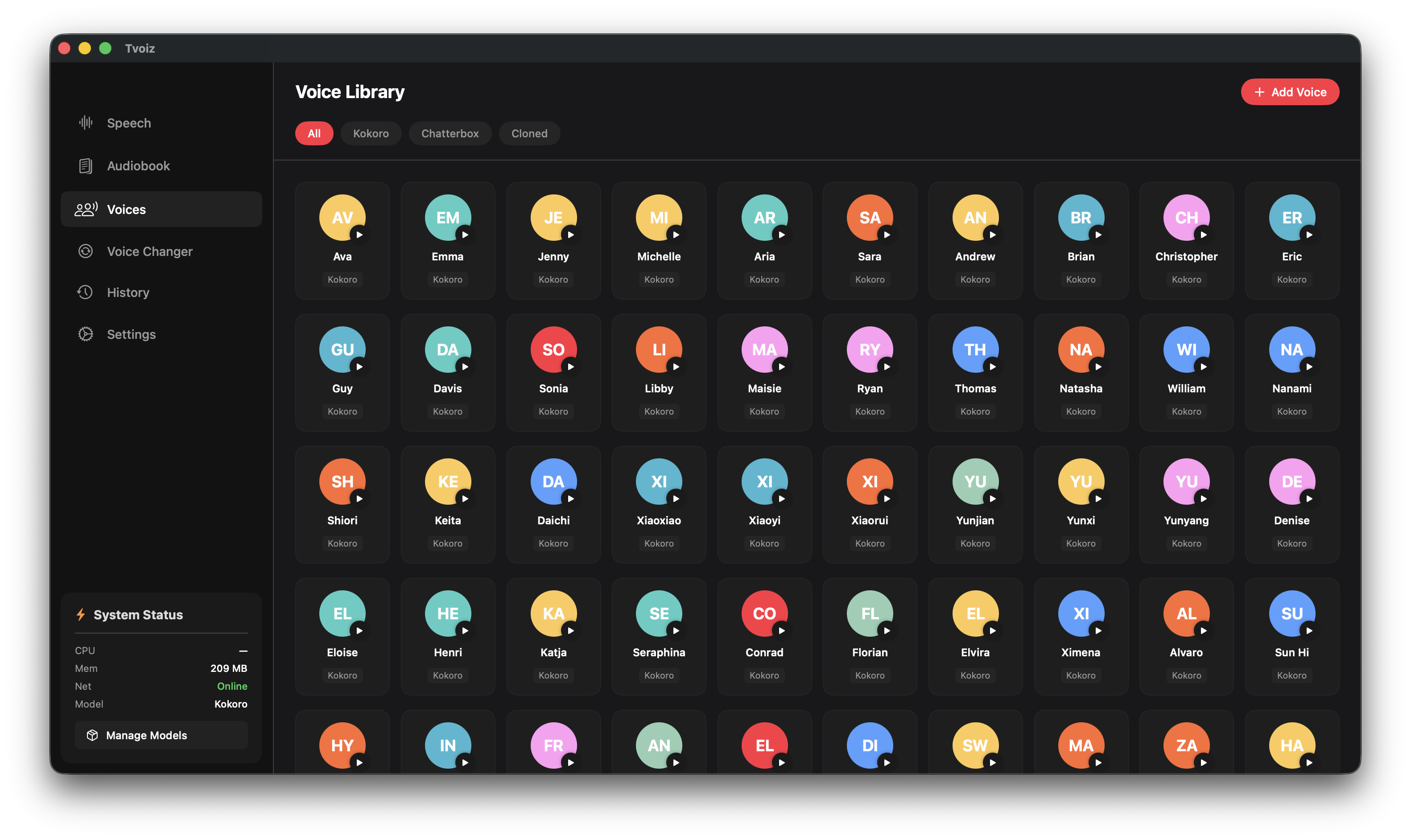 Voice Library